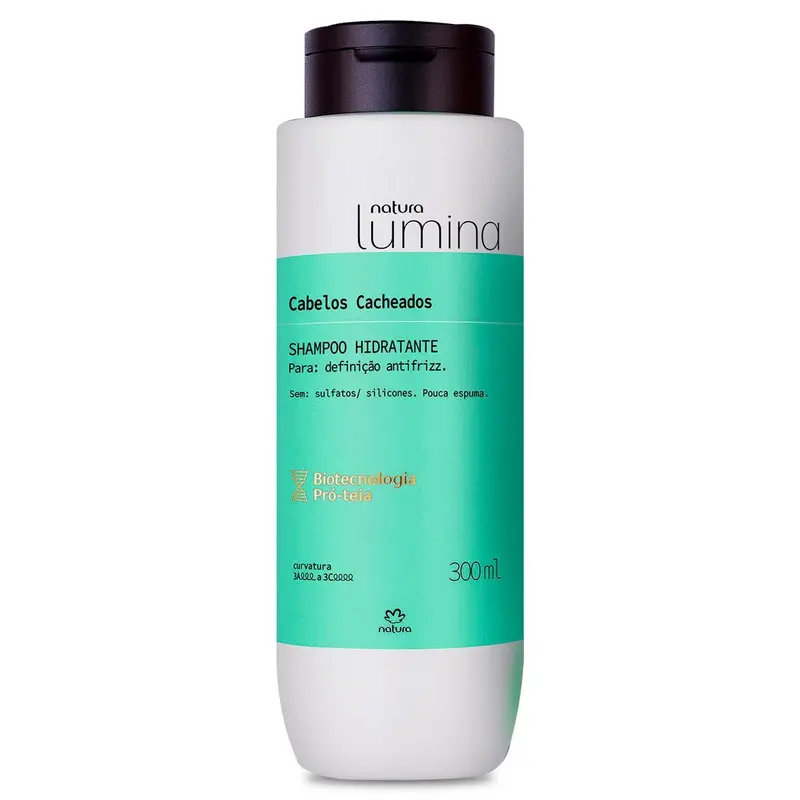 Natura Lumina Cabelos Cacheados / Moisturizing Shampoo Curly Hair - 300Ml 1
