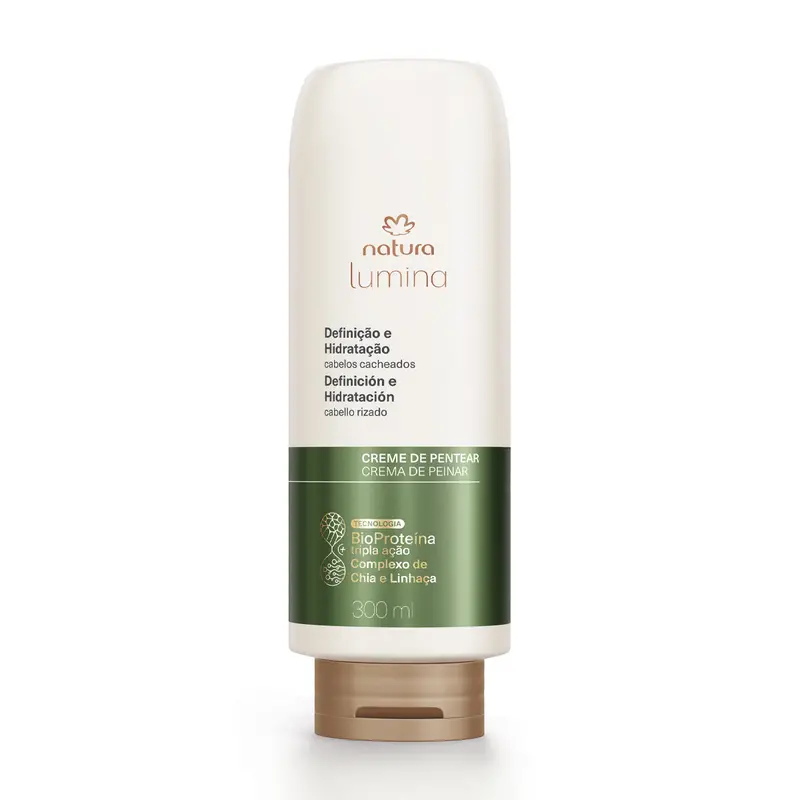 Natura Lumina Pentear Brilho Intenso Cabelos Cacheados / Cream Of Combing Intense Curly Hair - 300Ml 1