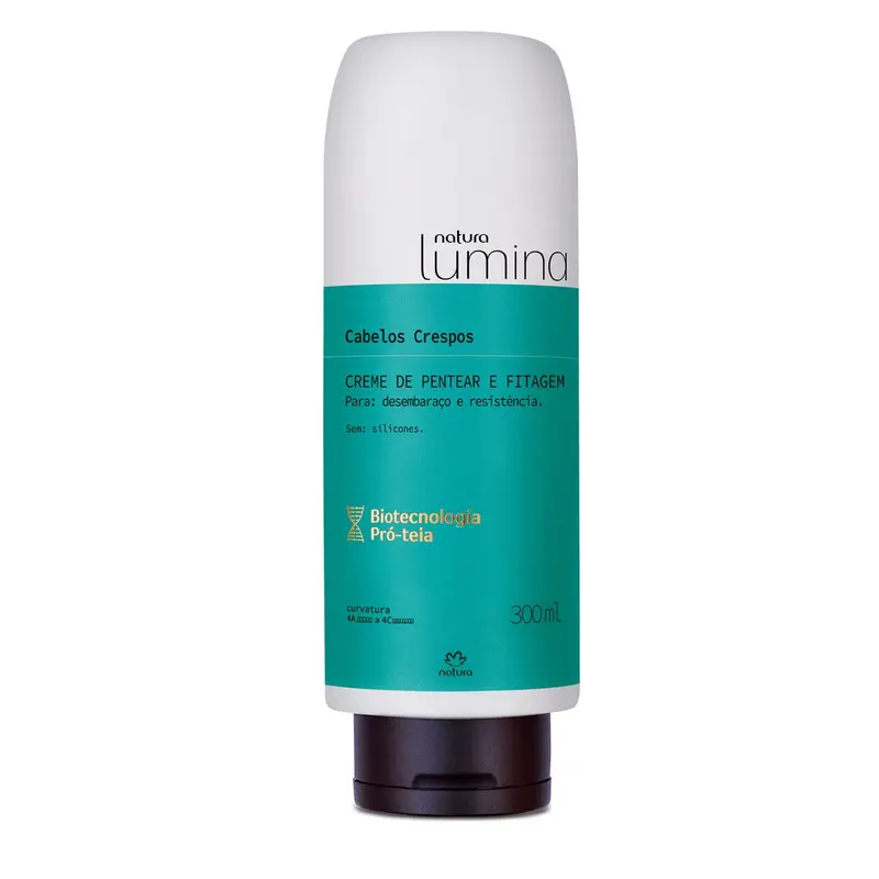 Natura Lumina Pentear Fitagem Cabelos Crespos / Cream Of Comb And Fitness Curly Hair - 300Ml 1