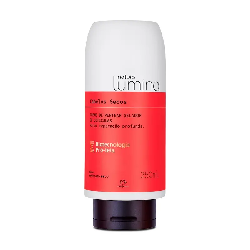 Natura Lumina Pentear Selador Cutículas Cabelos Secos / Combing Cream Cuticle Sealer Dried Hair - 250Ml 1
