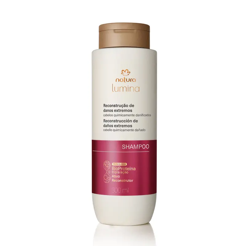 Natura Lumina Reestruturante Quimicamente Danificados / Chemically Damaged Restructuring Shampoo - 300Ml 1
