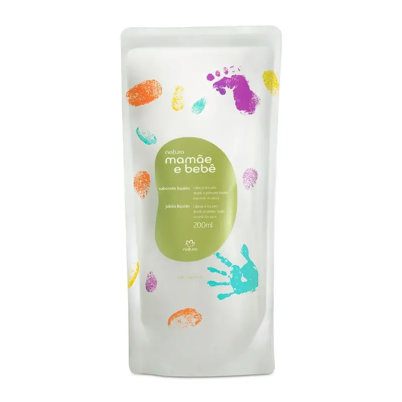 Natura Mamãe E Bebê Da Cabeça Aos Pés / Refill Liquid Soap Of Head To Feet - 200 Ml 1