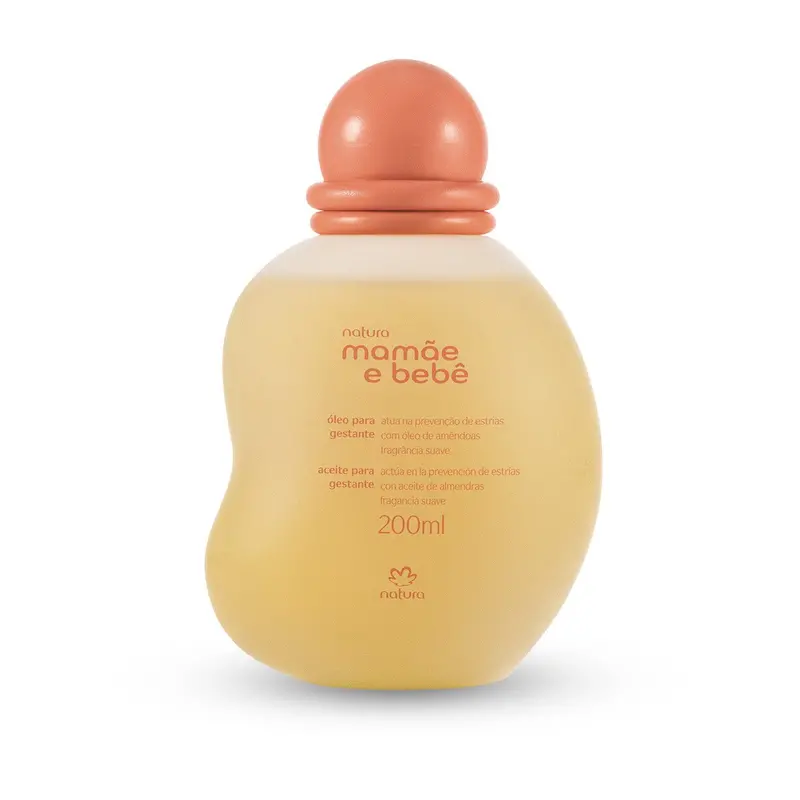 Natura Mamãe E Bebê Gestante Com Guias Massagem 200 Ml / Oil For Pregnant Woman With Massage Guides - 200 Ml 1