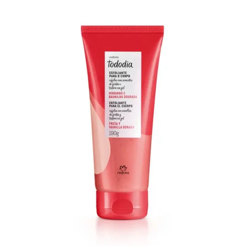 Natura Todo Dia Strawberry And Golden Vanilla Body Scrub Skin Care 190G 1
