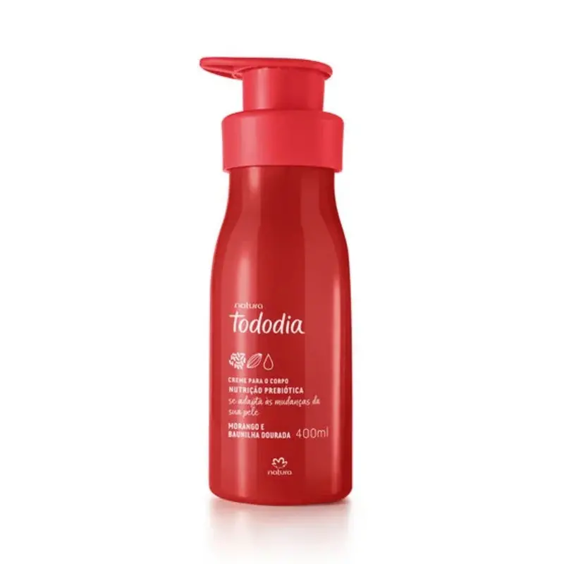 Natura Todo Dia Strawberry Vanilla Nourishing Deodorant Body Cream 400Ml 1