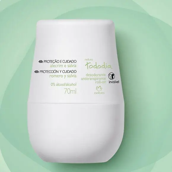 Natura Tododia Alecrim Sálvia / Deodorant Roll On Rosemary And Sage - 70 Ml 1