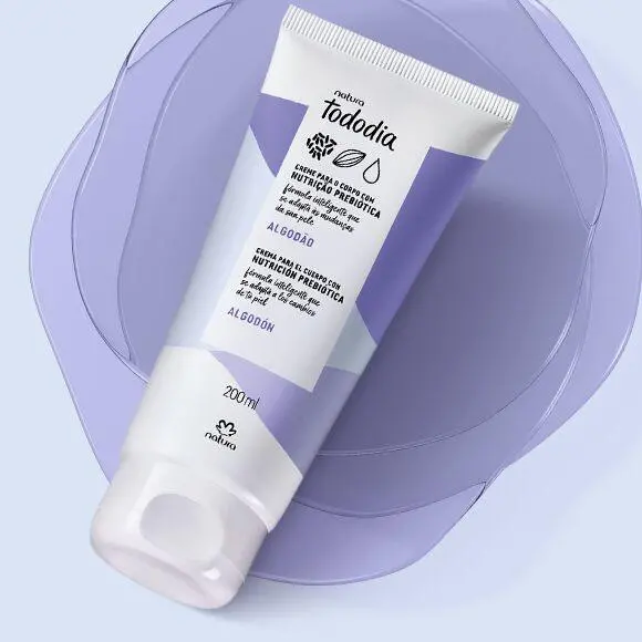 Natura Tododia Algodão / Nutritious Deodorant Cream For Body Cotton - 200Ml 1
