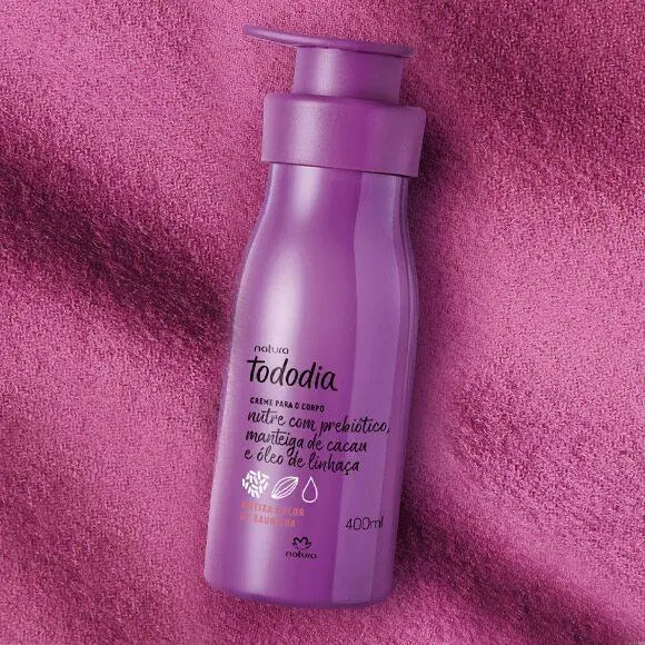 Natura Tododia Ameixa Flor Baunilha / Nutritious Deodorant Cream For Body Plum And Vanilla Flower - 400 Ml 1