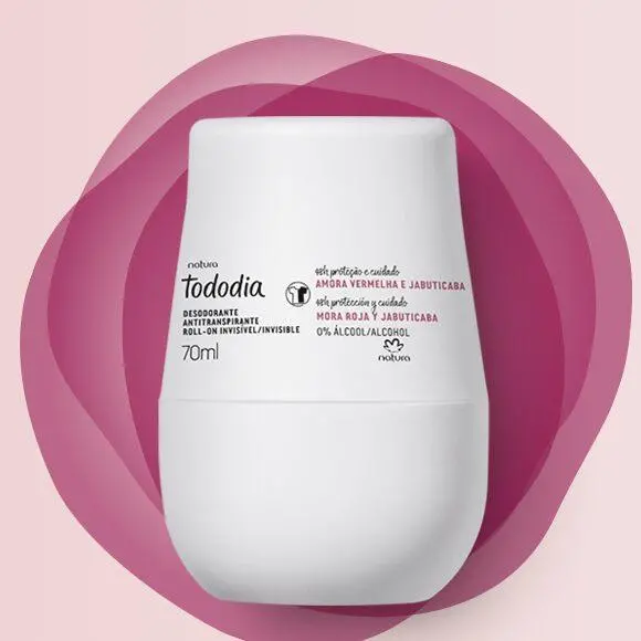 Natura Tododia Amora Vermelha Jabuticaba / Deodorant Roll On Amora Red And Jabuticaba - 70 Ml 1