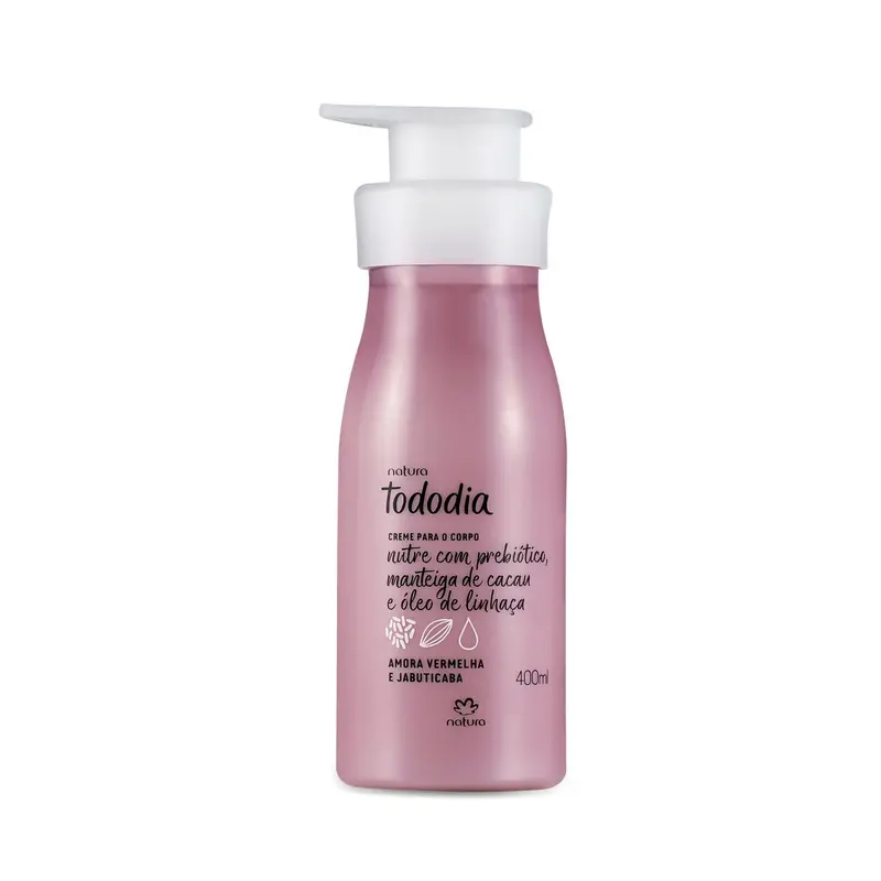 Natura Tododia Amora Vermelha Jabuticaba / Nutritious Deodorant Cream For Body Red Blackberry And Jabuticaba - 400Ml 1
