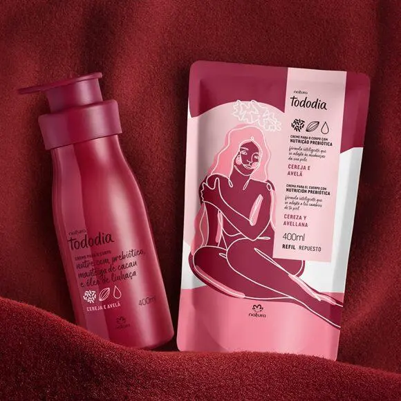 Natura Tododia Conjunto Cereja Avelã / Body Set Cherry And Hazelnuts 1