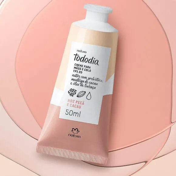 Natura Tododia Fps20 Noz Pecã Cacau / Nutritious Deodorant Cream For Hands Fps20 Walnut Pecan And Cocoa - 50Ml 1