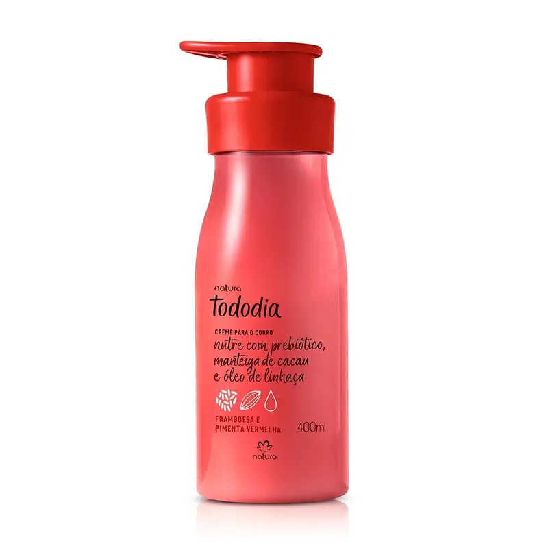 Natura Tododia Framboesa Pimenta Vermelha / Deodorant Body Moisturizing And Red Pepper - 400Ml 1