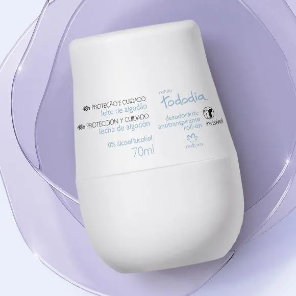 Natura Tododia Leite Algodão / Deodorant Roll On Cotton Milk - 70 Ml 1