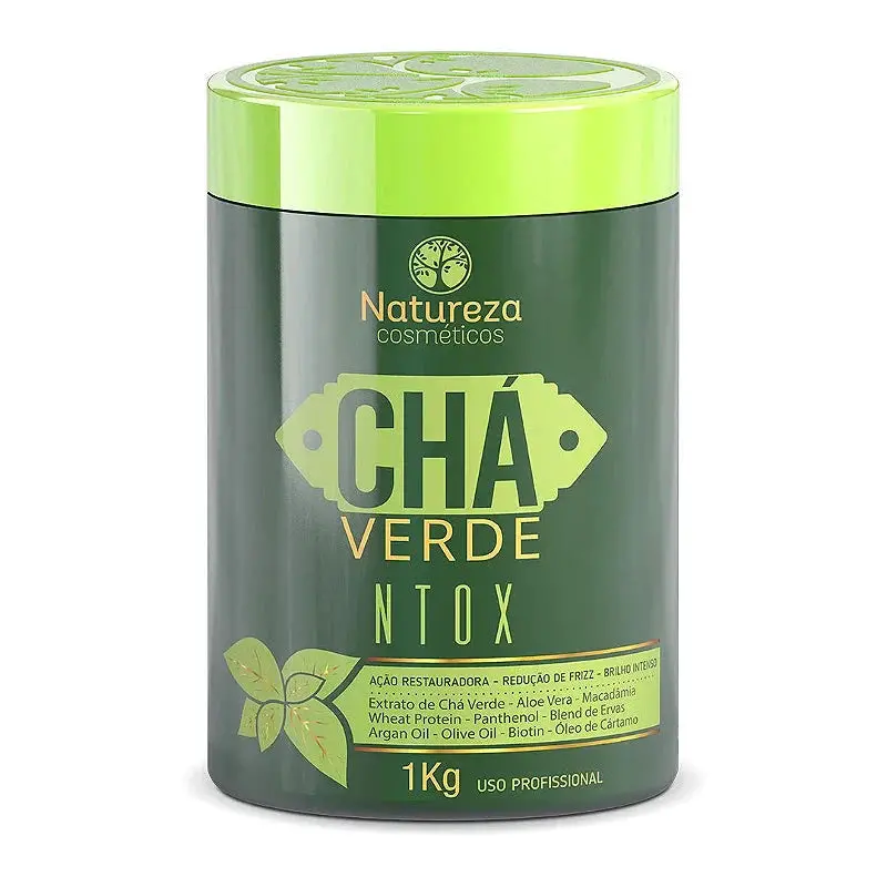 Natureza Cosmetics Green Tea Ntox Deep Hair Mask 1Kg / 35.27 Fl Oz 1
