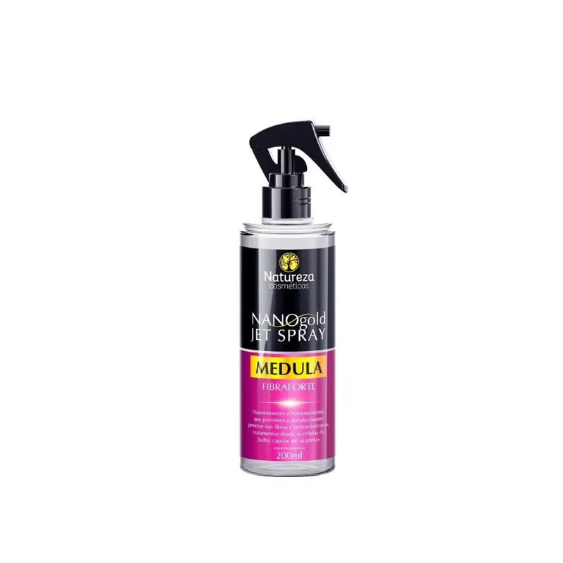 Natureza Nano Gold Jet Spray Medula Hair Strenghtening Treatment 200Ml 1