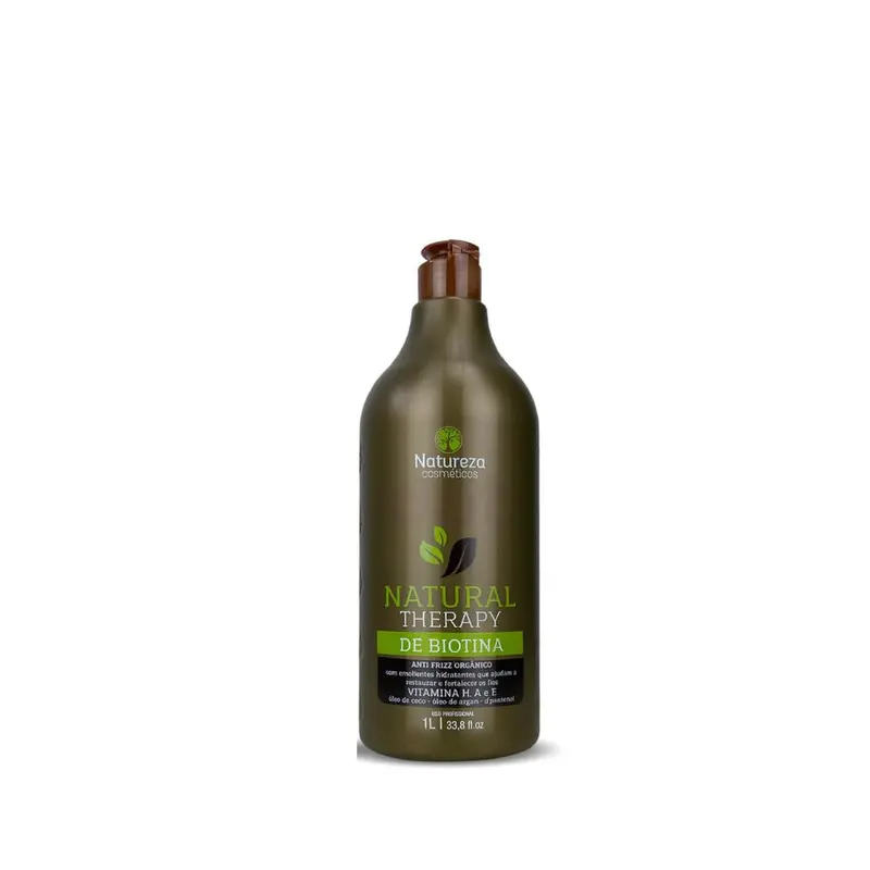 Natureza Natural Therapy Biotin Gloss Hair Organic Anti Frizz Treatment Step 2 1L 1