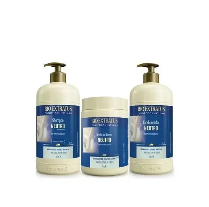 Neutral Bases Hair Moisturizing Cleansing Treatment Kit 3X1 - Bio Extratus 1