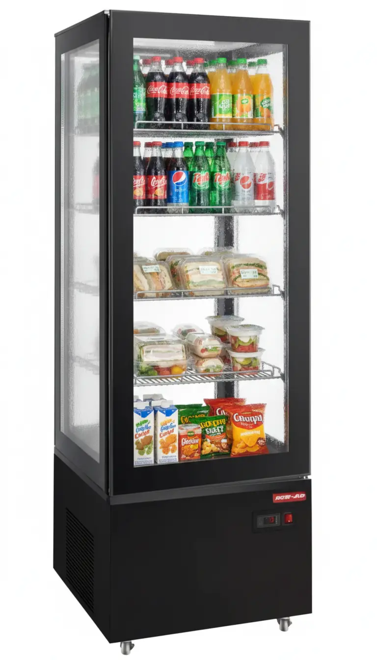 New Air 21" Upright Refrigerated Display Case - Nudc-21-S 1