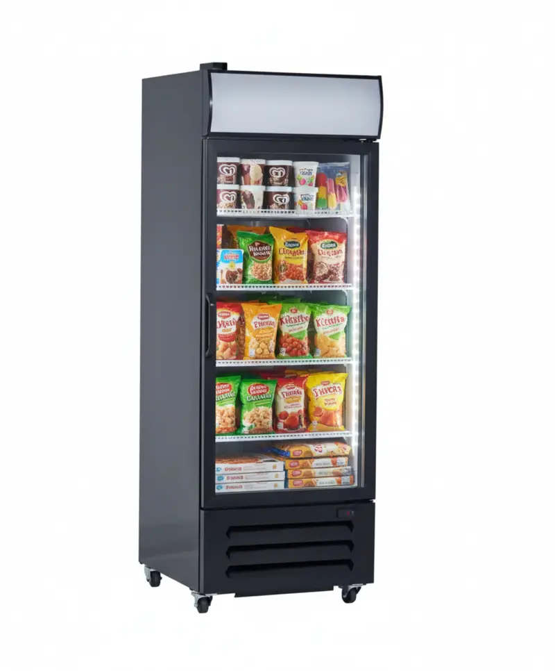 New Air 27" Single Glass Door Merchandising Freezer Ngf-054-H 1