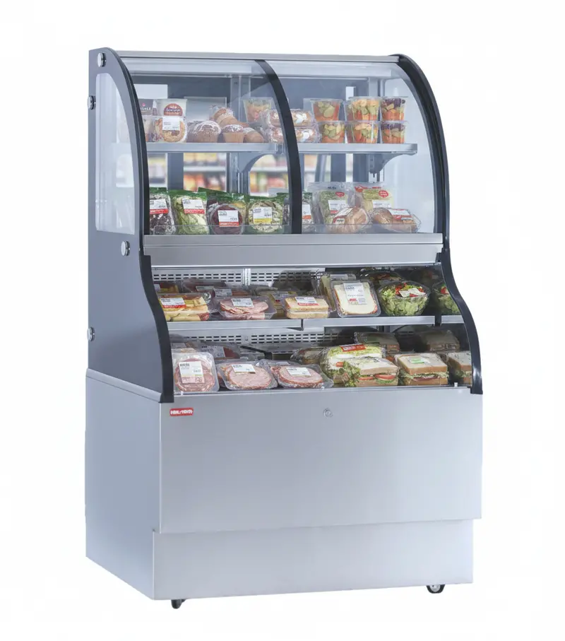 New Air 36″ Floor Dual Service Open Merchandiser Ncc-36-Ss 1