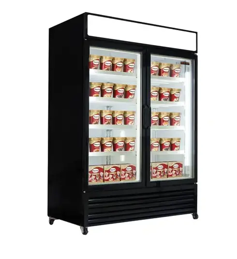 New Air 54.5" Two Glass Door Reach-In Freezer With 1073L Capacity Ngf-122-H 1