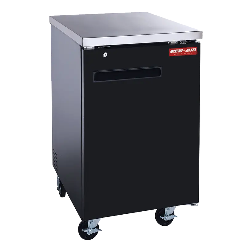 New Air Single Solid Door 23" Back Bar Beverage Refrigerator Cooler - 220 L / 7.8 Cu. Ft. Nbb-23-Sb 1