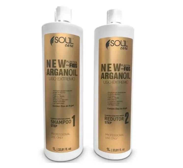 New Argan Oil Ojon Extreme Smooth Hair Plastic Treatment Kit 2X1l - Soul Care 1