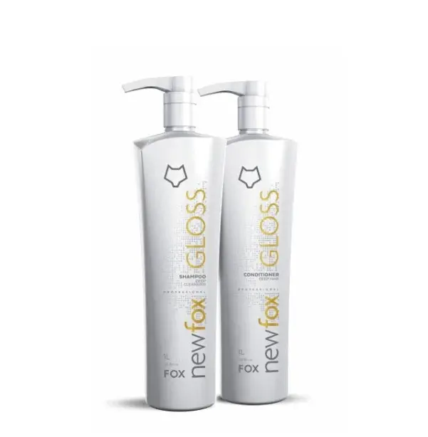 New Fox Gloss Progressive Brush Hair Straightening Smoothing Kit 2X1l - Fox 1