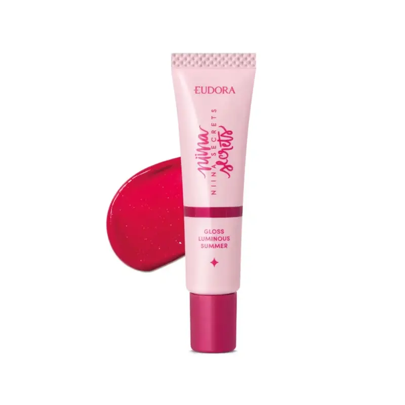 Niina Secrets Luminous Summer Lip Gloss Cherry Red Shine 12G Eudora 1
