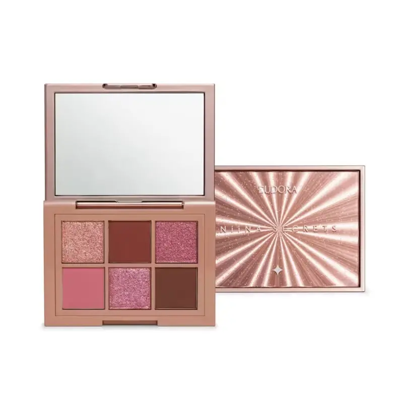Niina Secrets Rosé Shine Eyeshadow Pink Palette Matte & Shimmer Eudora 1