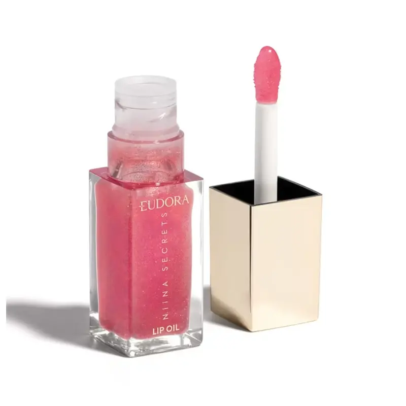 Niina Secrets Shine Wild Rose Hydrating Glossy Lip Oil Hyaluronic Acid 7Ml Eudora 1