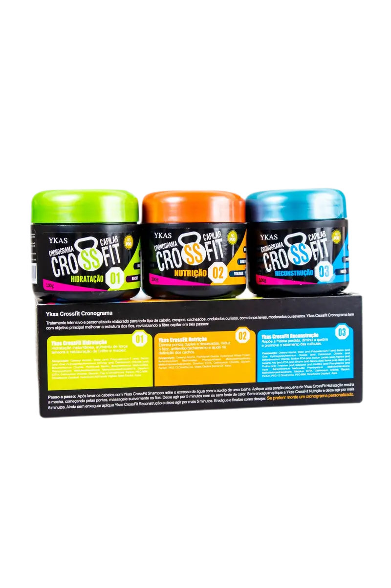 No Poo Crossfit Capillary Schedule Sos Express Hair Treatment 3X100g - Ykas 2