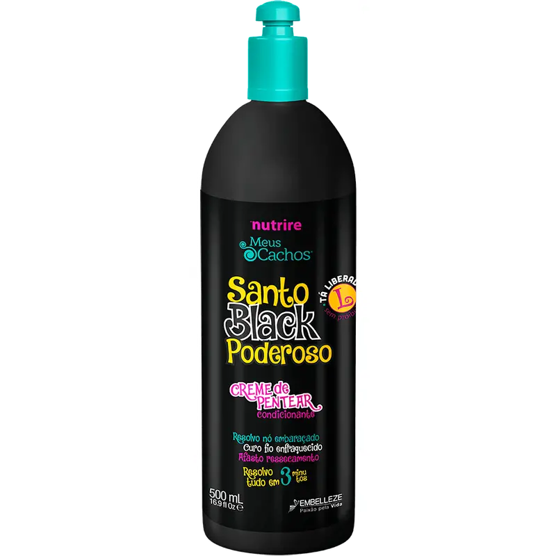 Novex Combing Cream My Cachos Santo Black Powerful 500Ml 1