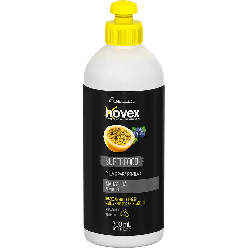 Novex Combing Cream Surfood Passion Fruit & Blueberry 300Ml 1