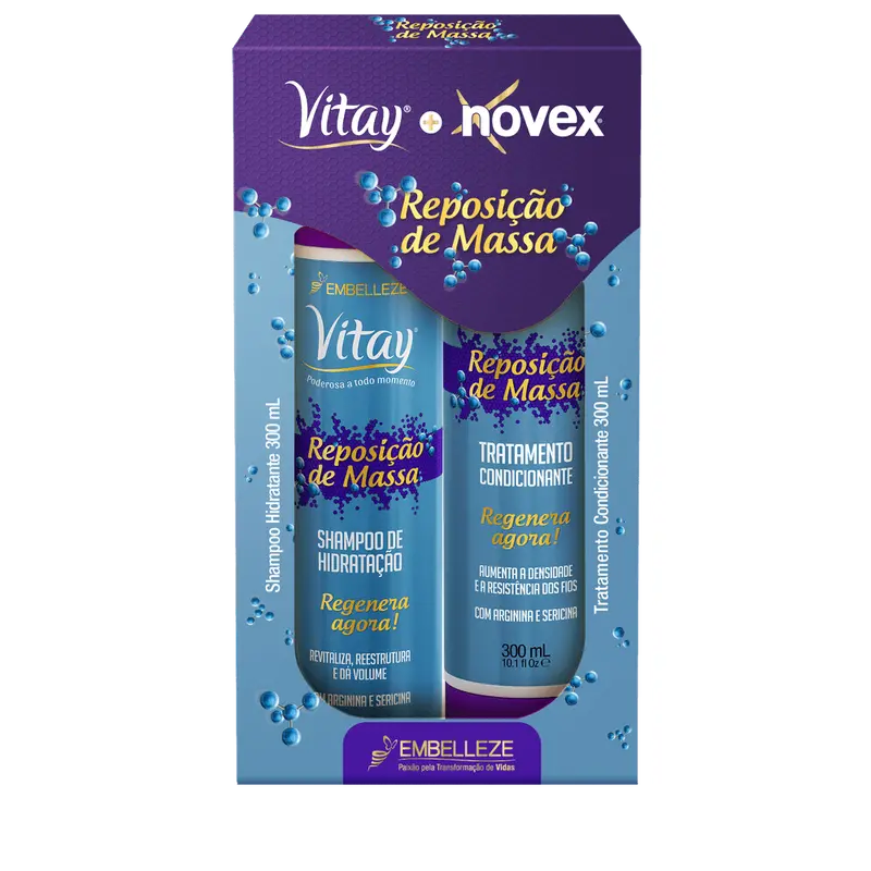 Novex Shampoo And Conditioner And Mass Replacement Kit 1