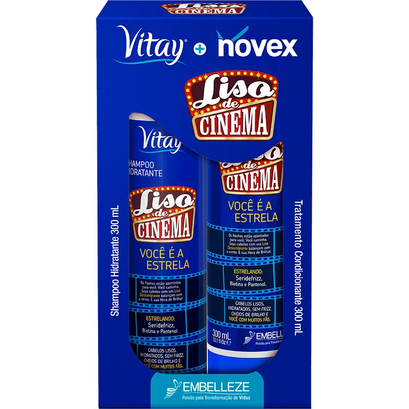 Novex Shampoo And Conditioner And Smooth Movie Kit 1