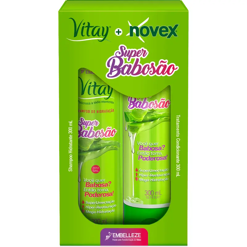 Novex Shampoo And Conditioner And Super Babble Kit 1