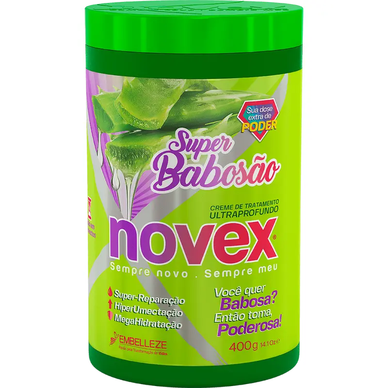 Novex Treatment Cream Super Babosão Aloe Vera 400G 1