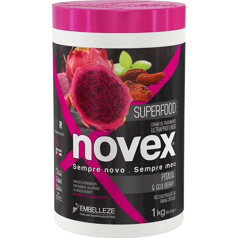Novex Treatment Cream Superfood Pitaya And Gojiberry 1Kg 1