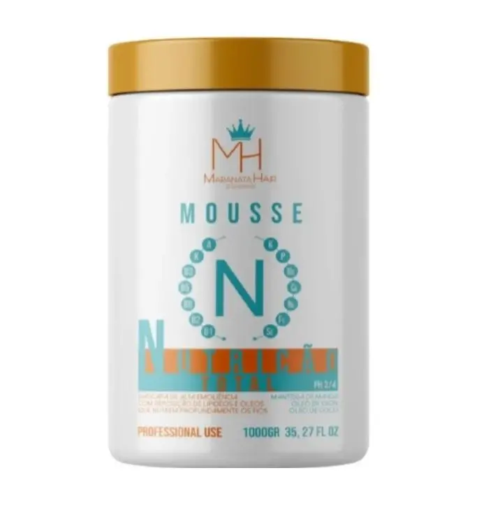 Nutrição Total Nourishing Mousse Mango Ojon Coconut Mask 1Kg - Maranata Hair 1