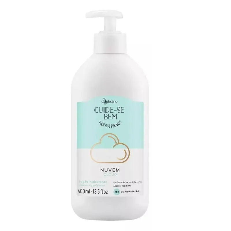 Nuvem Cloud Body Deodorant Moisturizing Lotion Skin Care 400Ml O Boticário 1