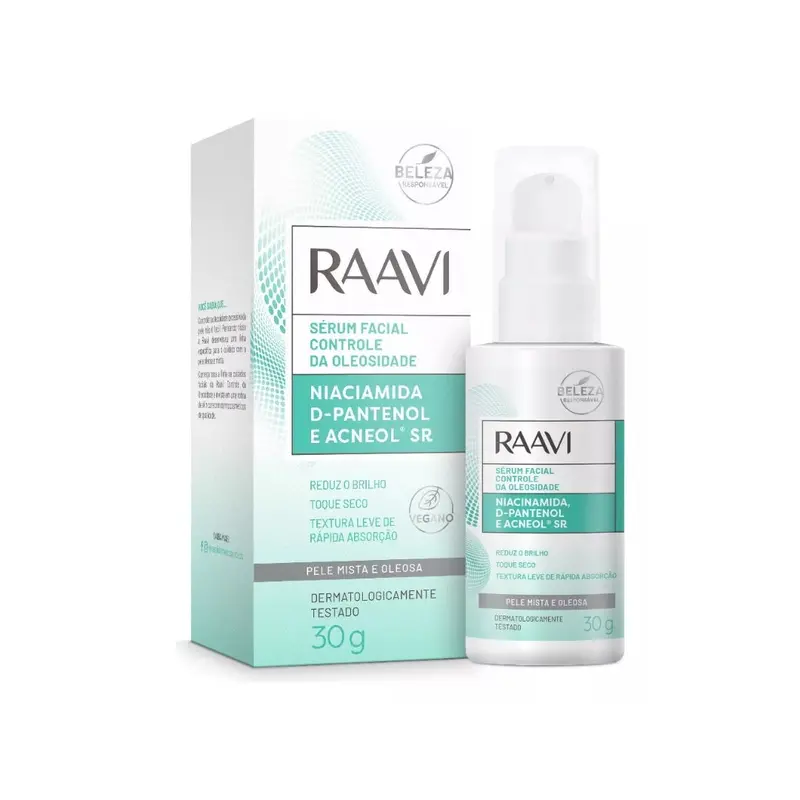 Oil Control Facial Serum Niacinamide D-Panthenol Oily Skin Care 30G Raavi 1