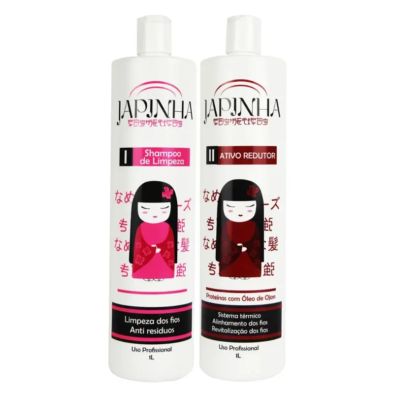 Ojon Reducer Active Hair Straightener Smoothing Alignment Kit 2X 1L Japinha 1