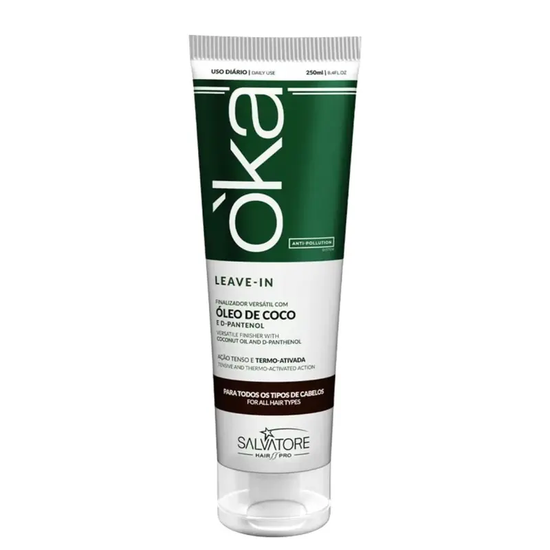 Oka Coconut Oil Leave-In D-Panthenol Hair Finisher Strenghtening 250Ml Salvatore 1