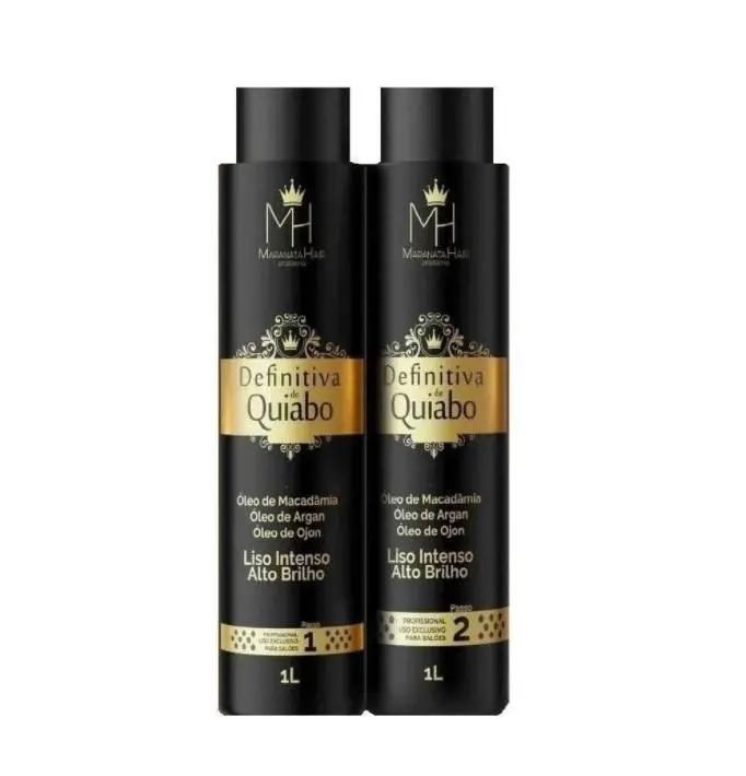 Okra Quiabo Definitive Brush Treatment Macadamia Ojon Argan 2X1l - Maranata Hair 1
