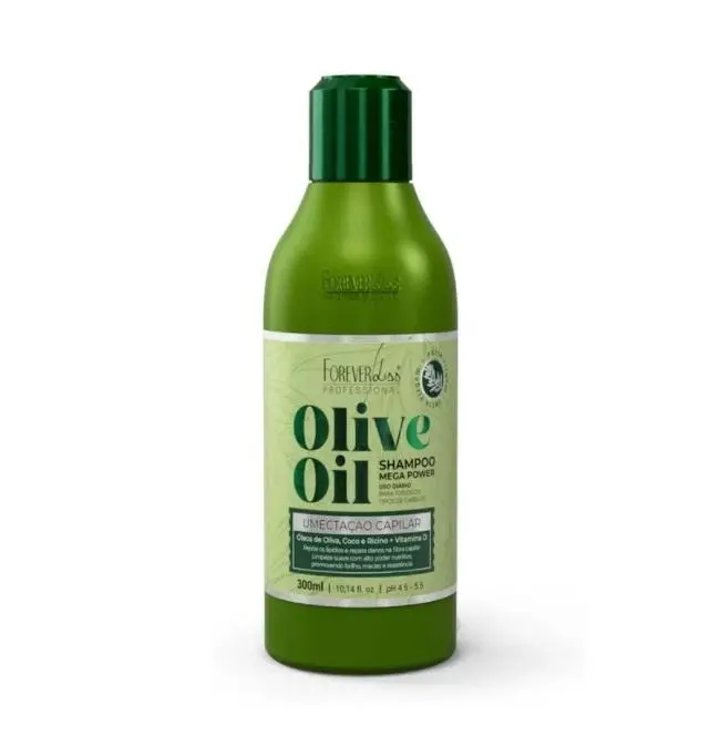 Olive Oil Mega Power Moisture Wetting Treatment Shampoo 300Ml - Forever Liss 1