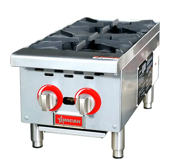 Omcan 12″ Hot Plate With 2 Burners 47379 1