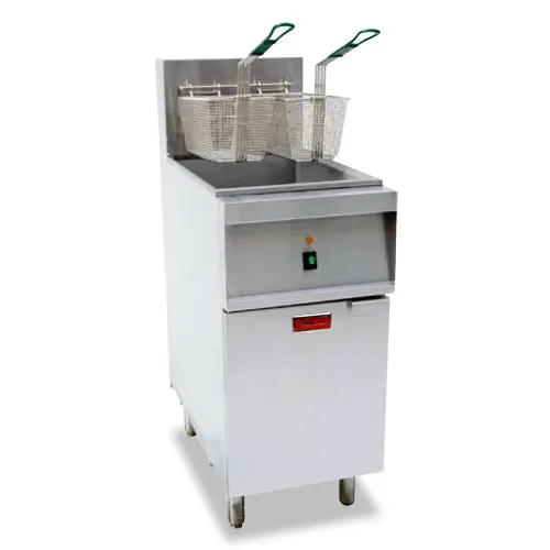 Omcan 40 Lb. Electric Floor Fryer 47739 1