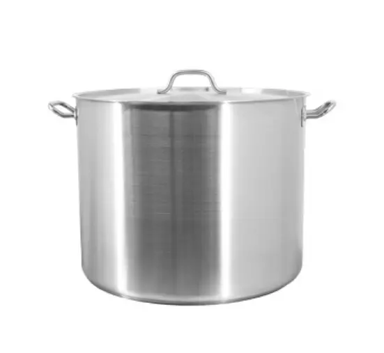 Omcan 80 Qt Stainless Steel Stock Pot With Cover 80445 1